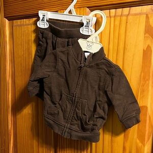 Brown Jacket and Pant Set Size NB by Circo